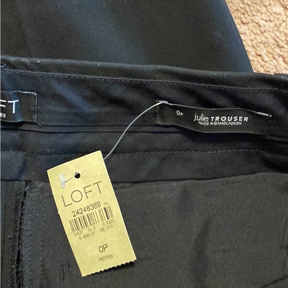 NWT Black LOFT Julie Trousers - Picture 2 of 3